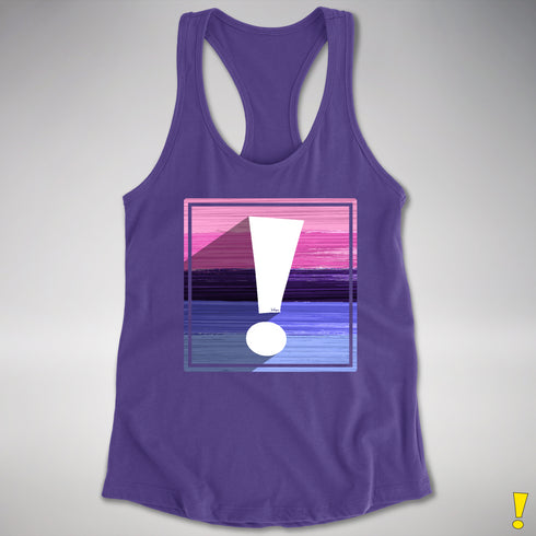 Omnisexual Pride Flag Exclamation Point Racerback Tank